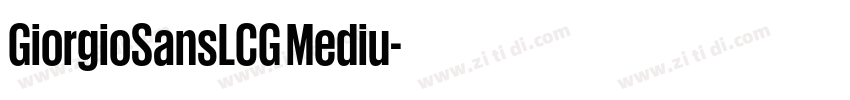 GiorgioSansLCG Mediu字体转换